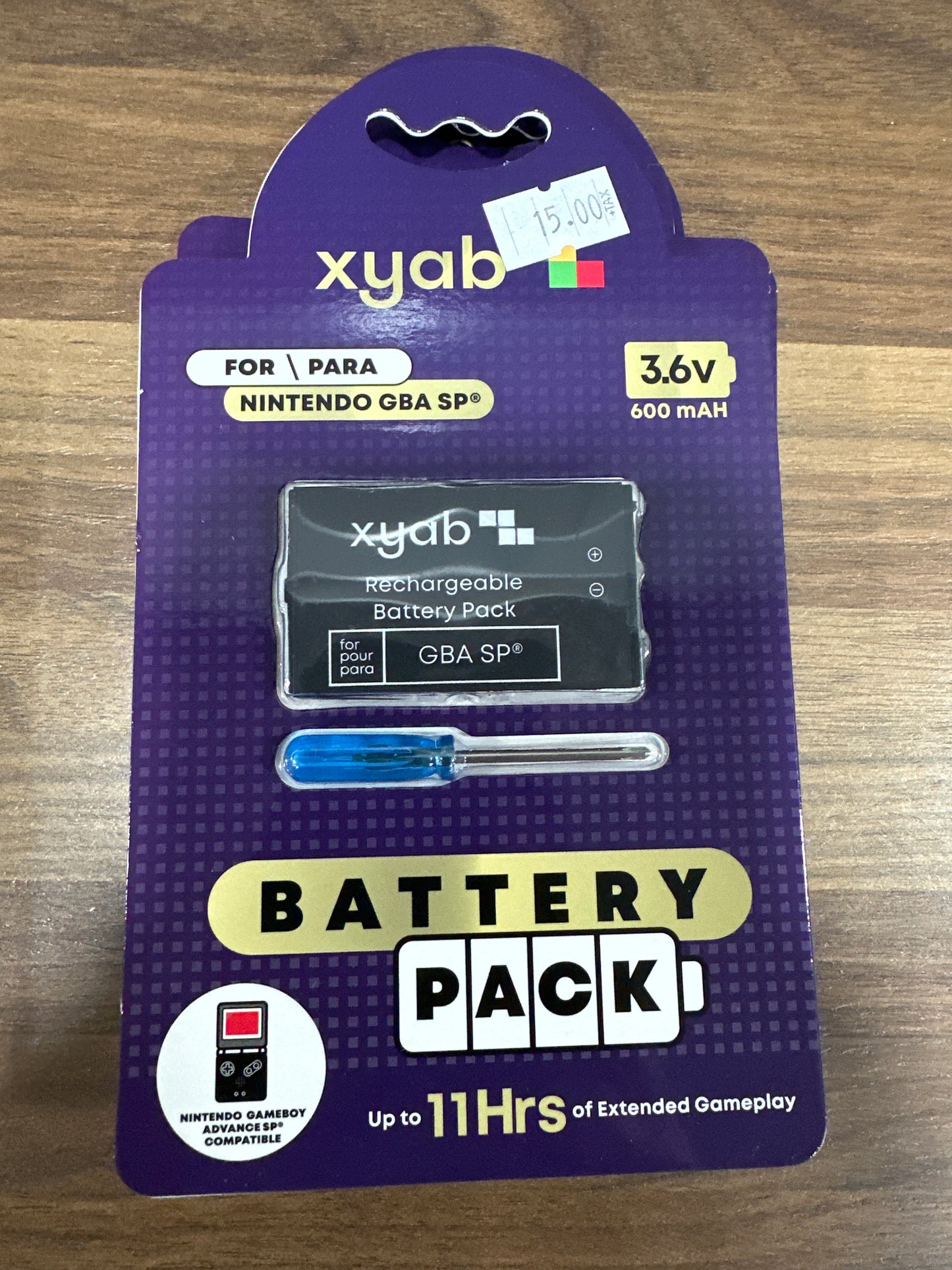 Battery Pack Nintendo Gameboy SP 600 mAH