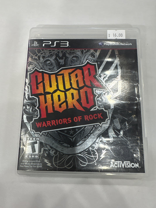 Guitar Hero warriors of Rock PS3