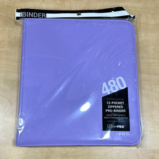 Lavender 12 Pocket zippered binder