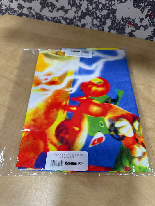 Diddy Kong Racing 64 Box Art Tapestry 2x3