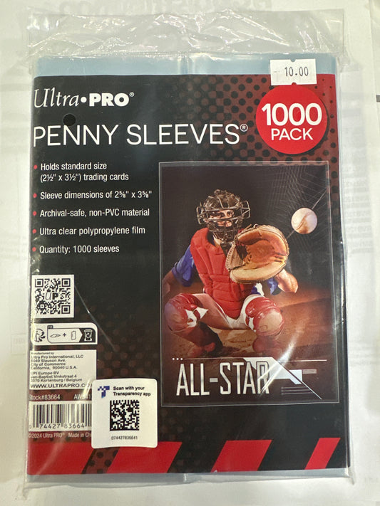1000 Penny Sleeves