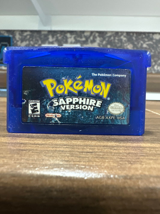 Pokemon Sapphire Version GBA (Cosmetic Flaws)