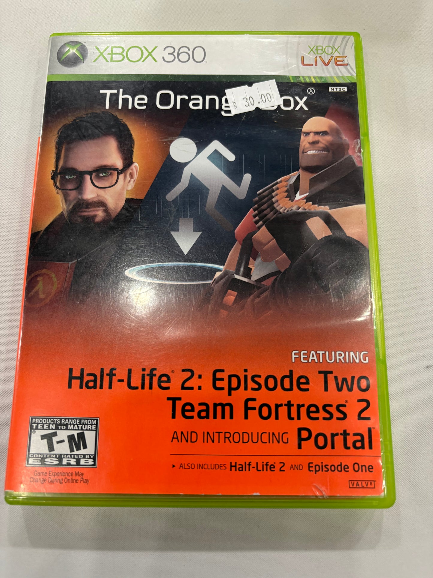 The Orange Box featuring Half-Life 2:Episode Two Team fortress 2 and introducing Portal