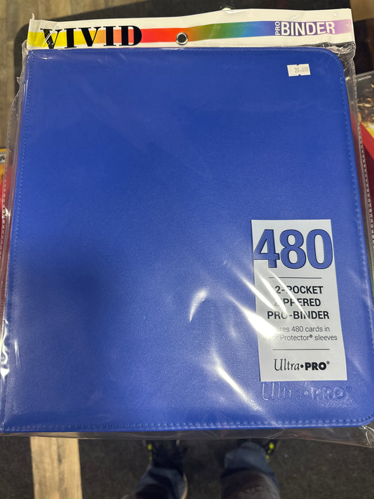 Blue Zippered Binder 480