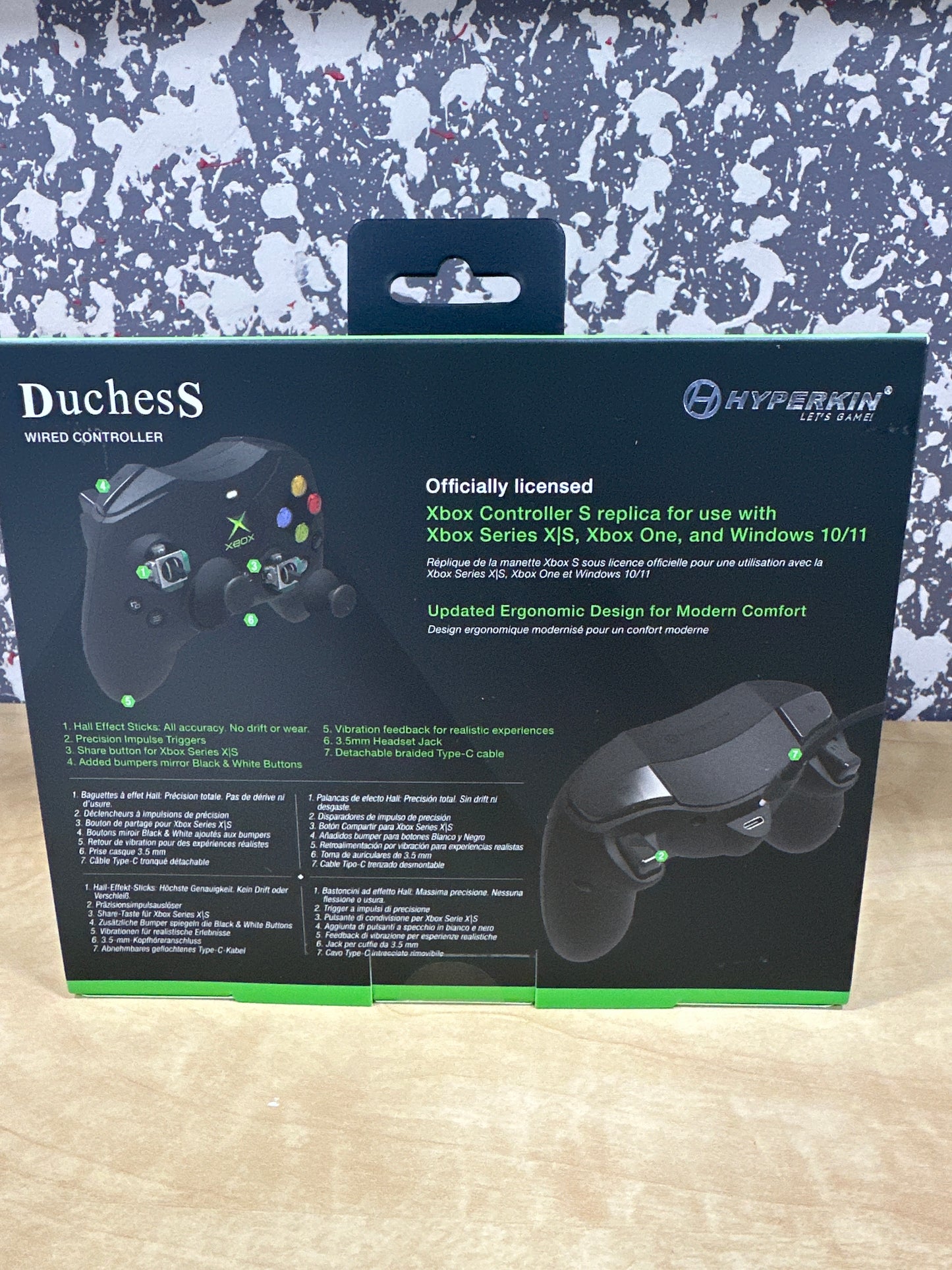 Duchess Wired Xbox Controller Black