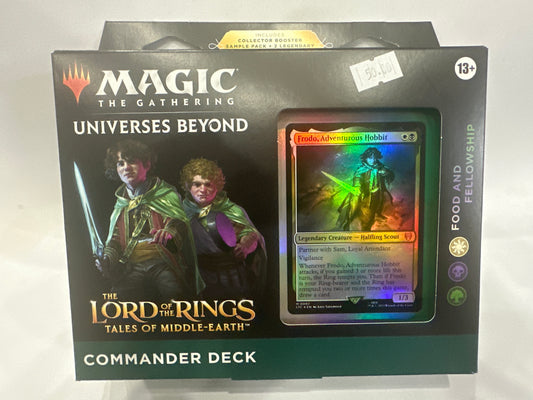 MTG The Lord of the Rings Takes of Middle Earth Commander Deck Food and Fellowship