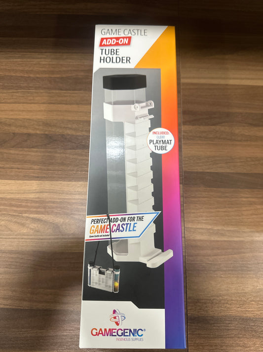 Game Castle Tube Holder White with Clear Tube