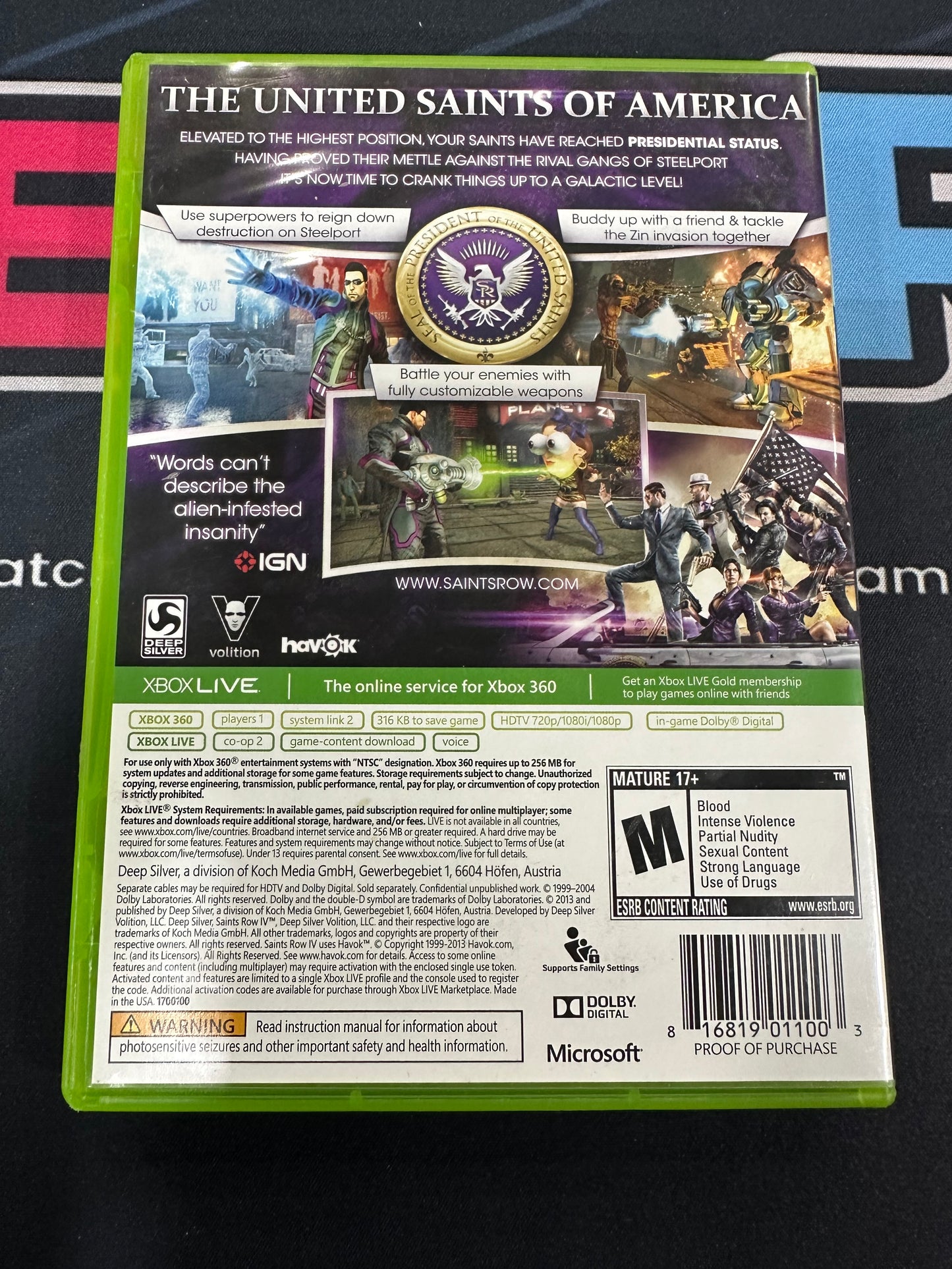 Saints Row IV Xbox 360