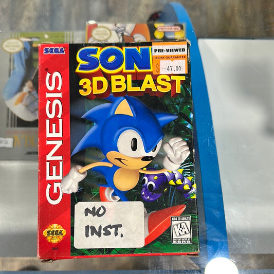 Sonic 3d blast cib