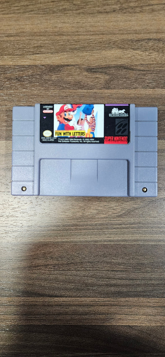 Mario's Early Years Fun With Letters SNES