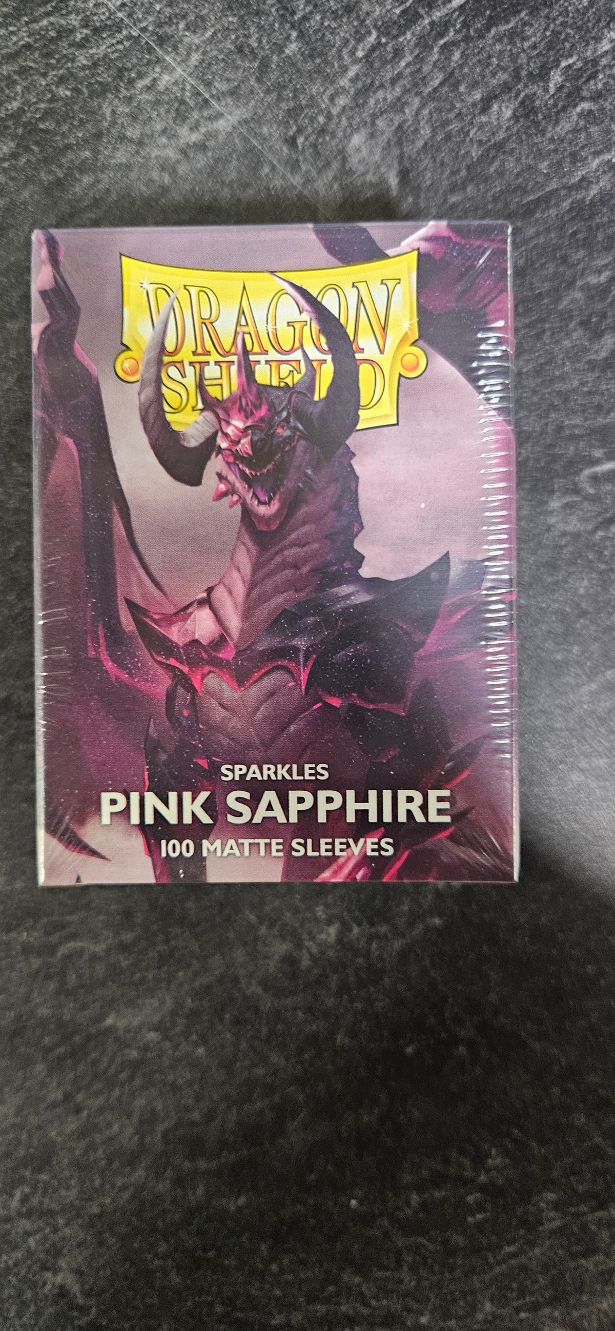 Sparkles Pink Sapphire Dragon Shield Sleeves 100ct