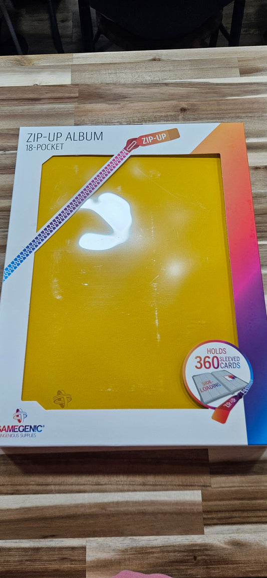 Gamegenics 18 Pocket Binder Yellow