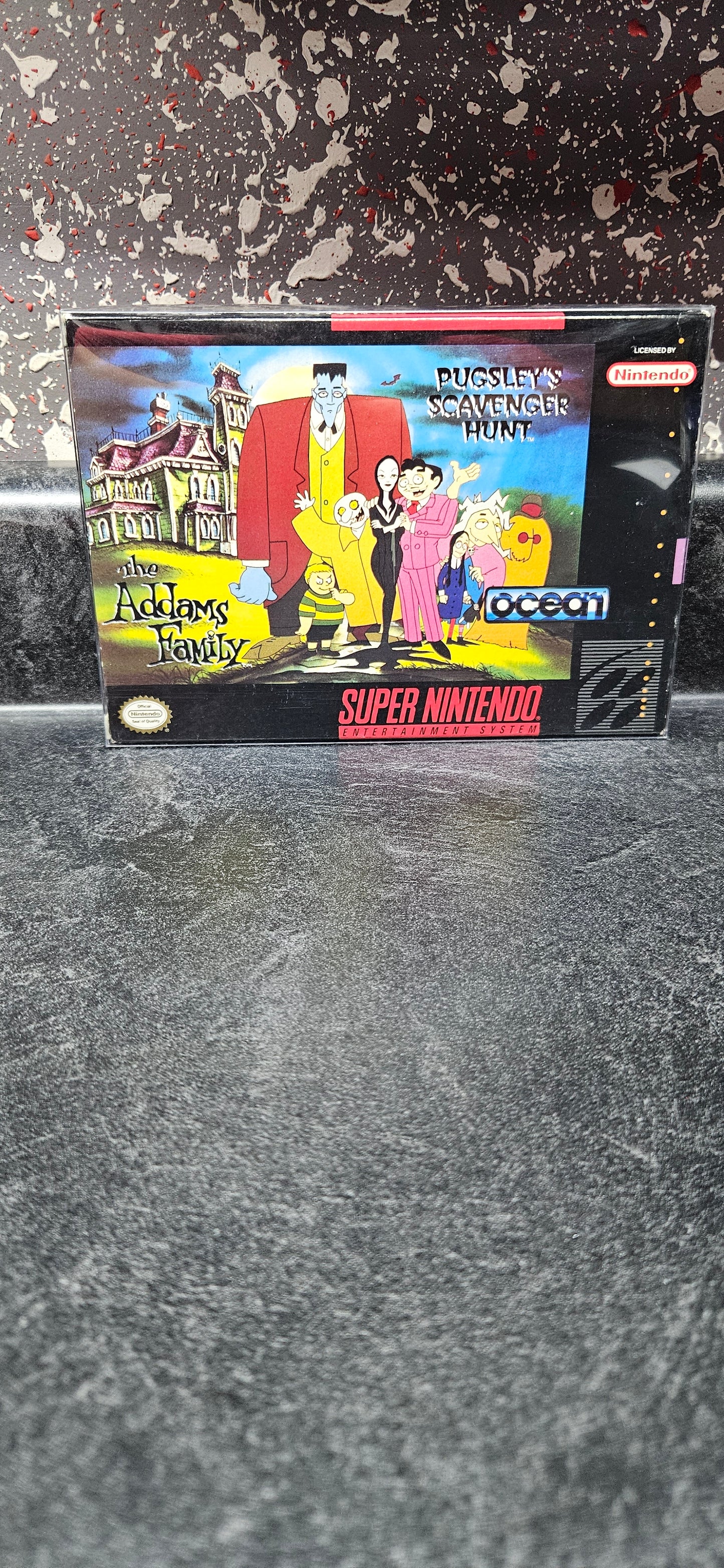 The Addams Family Pugsley's Scavenger Hunt SNES CIB