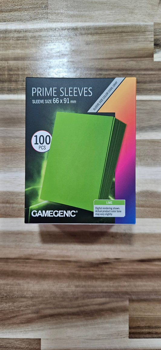 Prime Sleeves 100 CT Lime