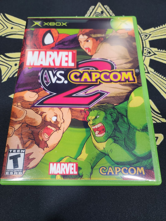 Marvel vs Capcom 2 xbox (reproduction box art, authentic disk, no manual)