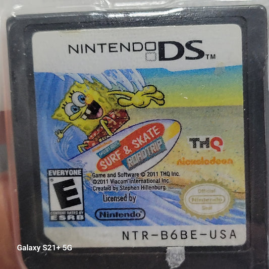 SpongeBob surf and skate road trip DS