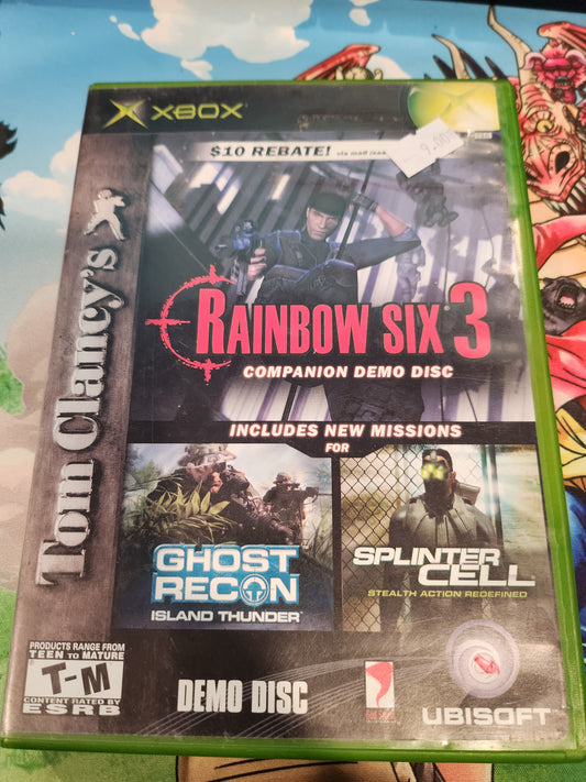 Rainbow six 3 companion demo disc xbox