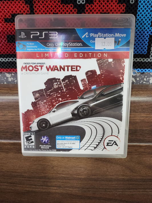 Need for speed most wanted limited edition ps3