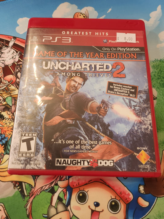 Uncharted 2 goty greatest hits ps3