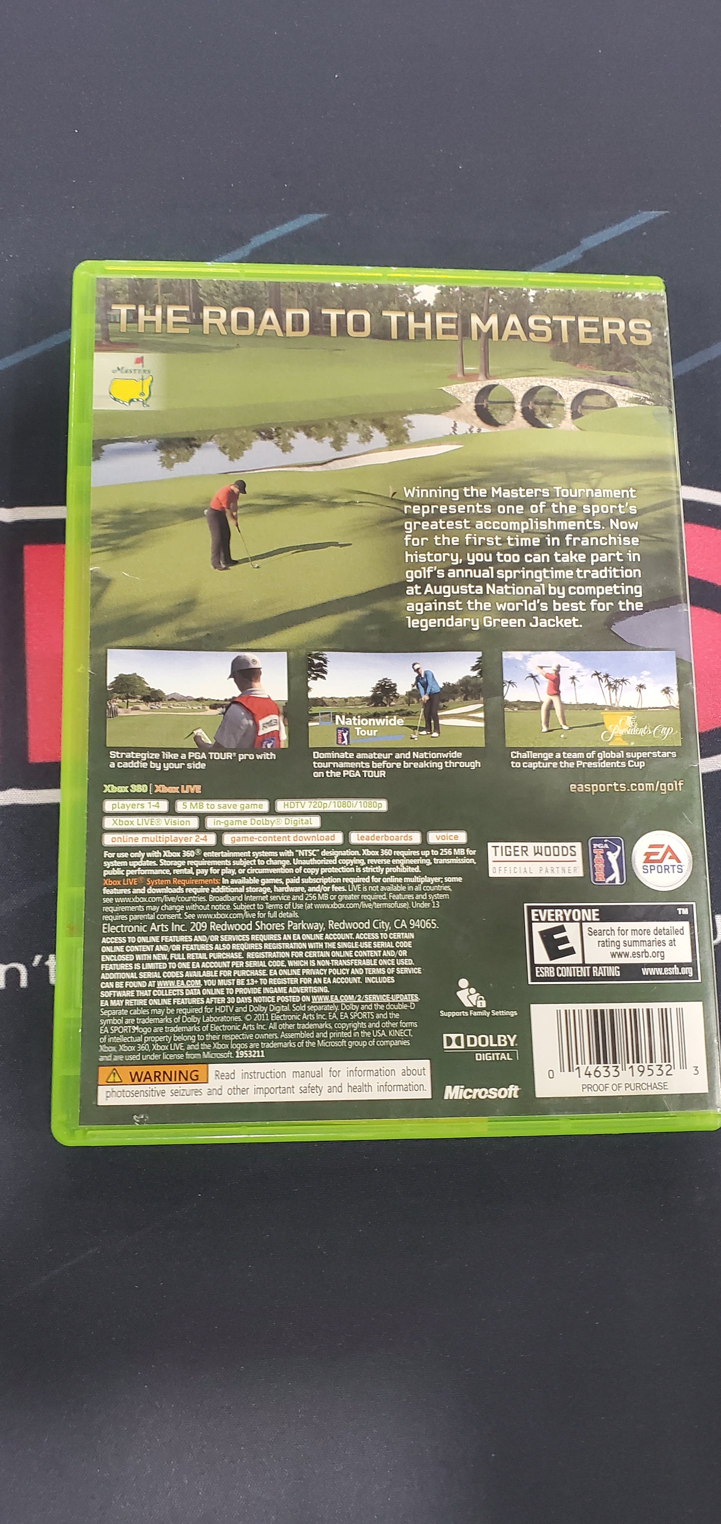 Masters Tiger Woods PGA Tour 12