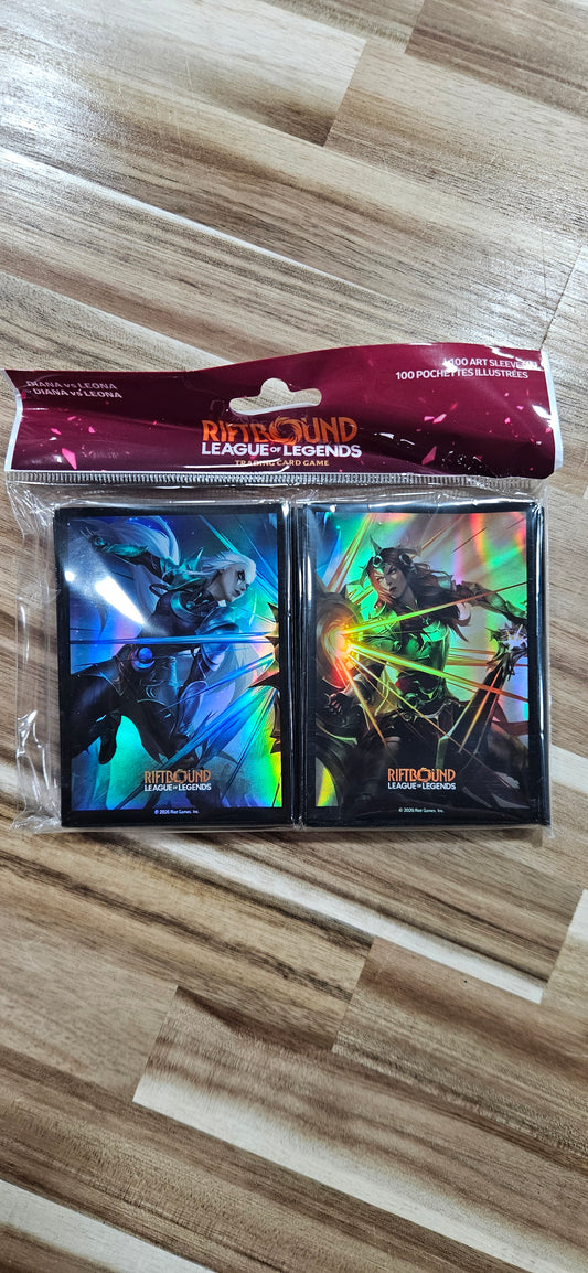 League of Legends Riftbound Sleeves Diana vs Leona