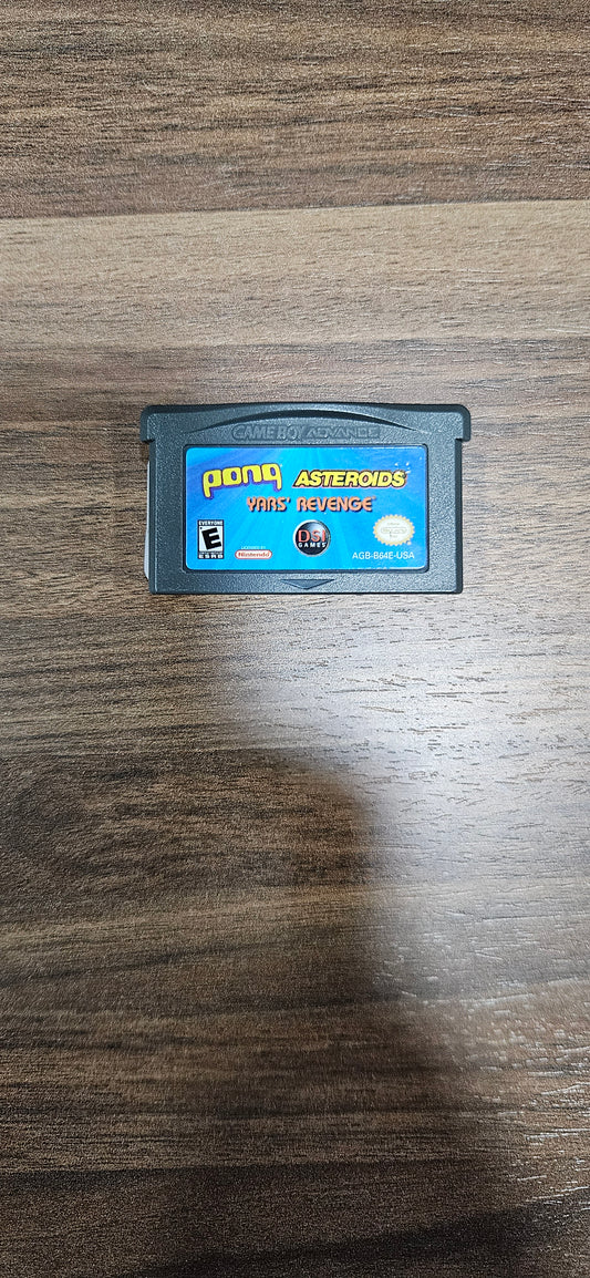Pong, Asteroids, Yars' Revenge (GBA)