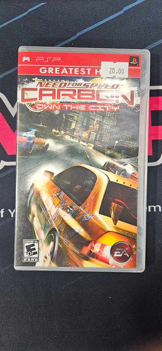 Need for Speed Carbon Own the City Greatest Hits PSP