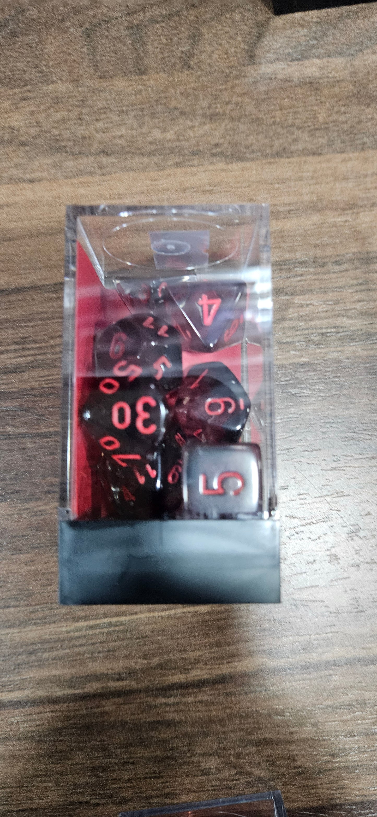 Smoke/Red Translucent 7-Die Set