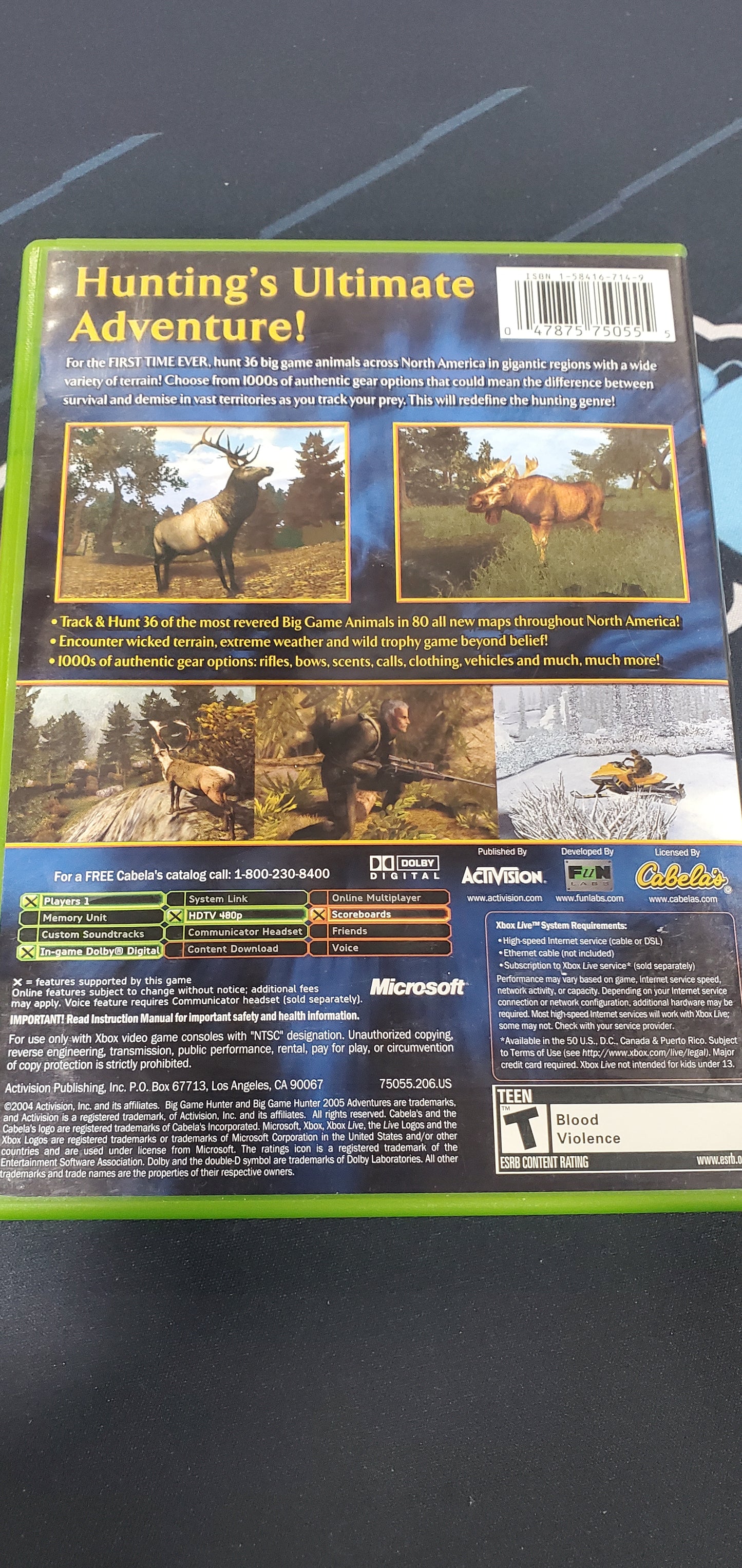 Cabela's Big game hunter 2005 adventures