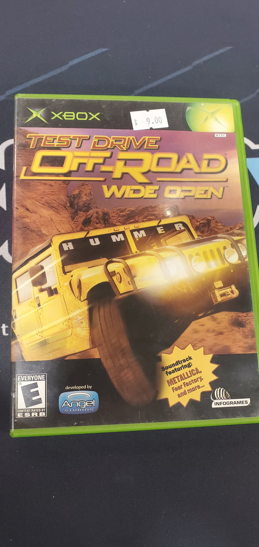 Test drive off-road wide open