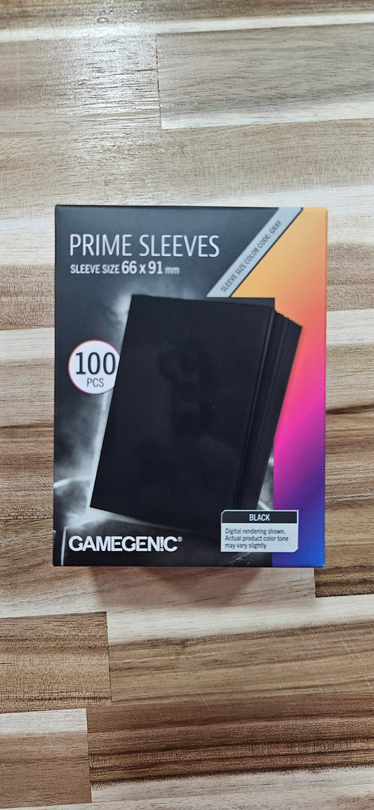 Prime Sleeves 100 CT Black