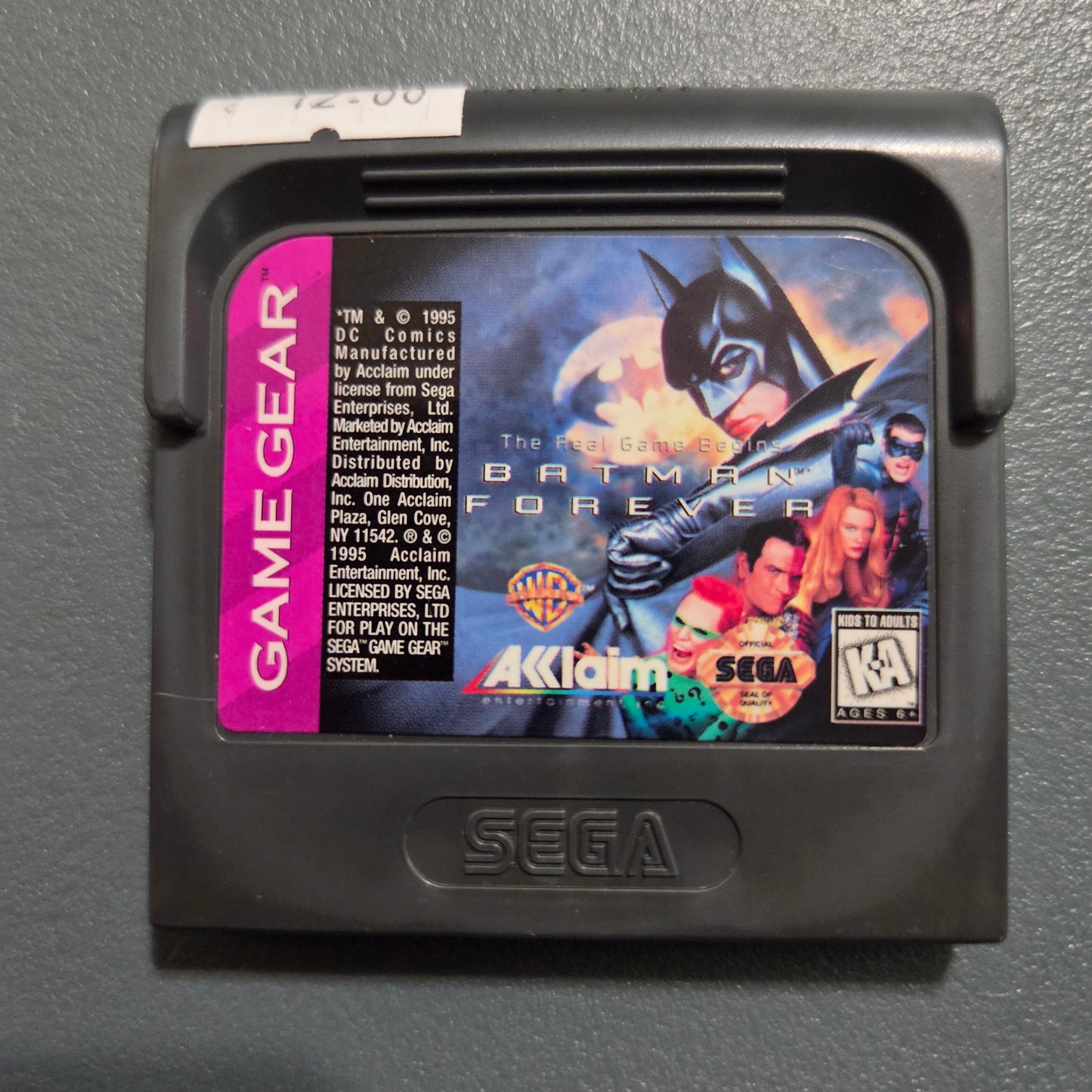 The real Game begins Batman forever Game Gear
