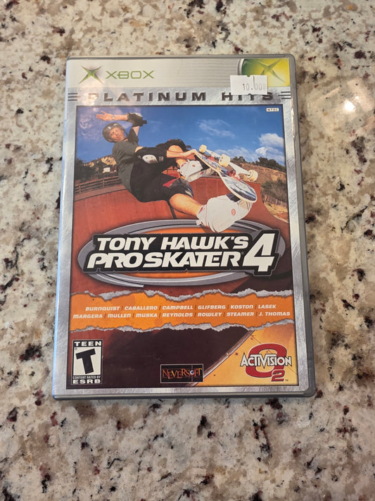 Tony hawks pro skater 4 platinum hits