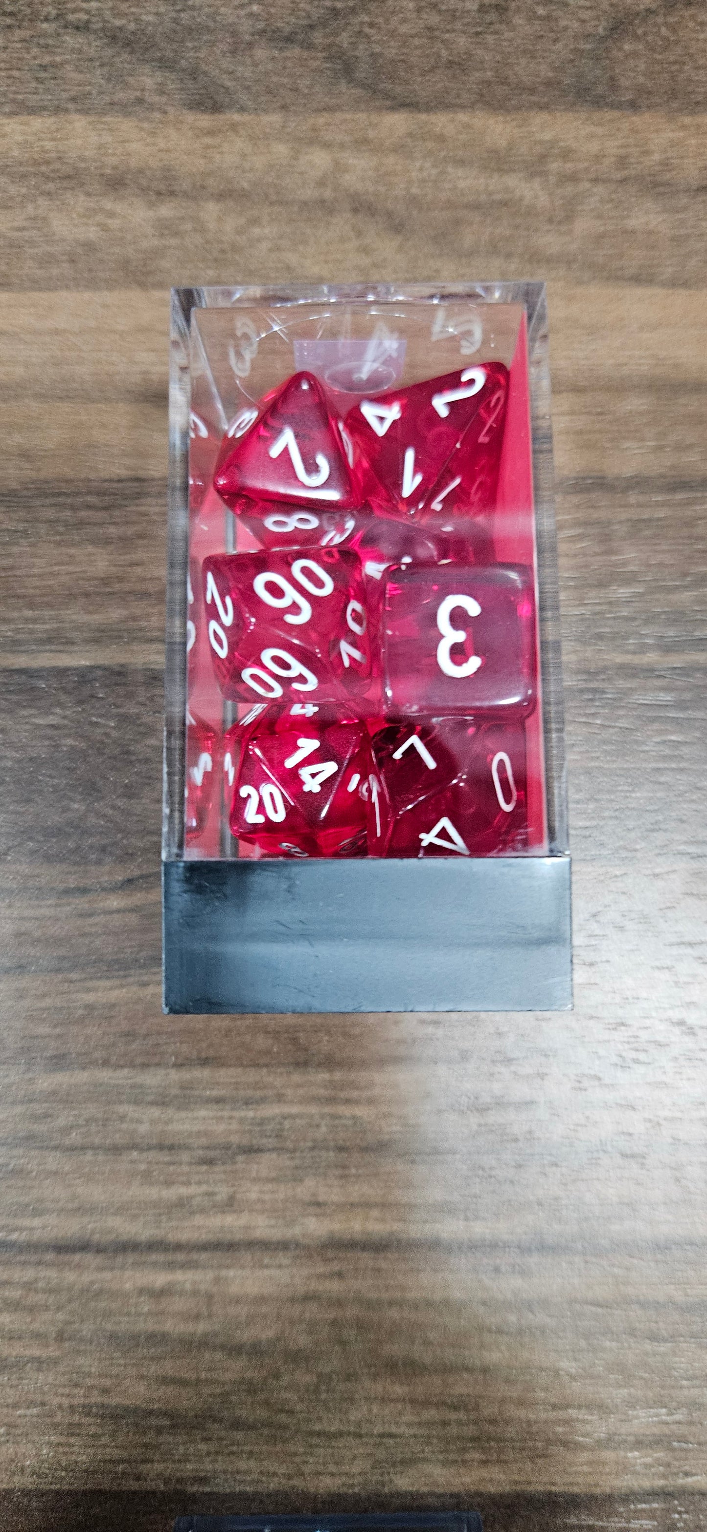 Red Translucent 7-Die Set