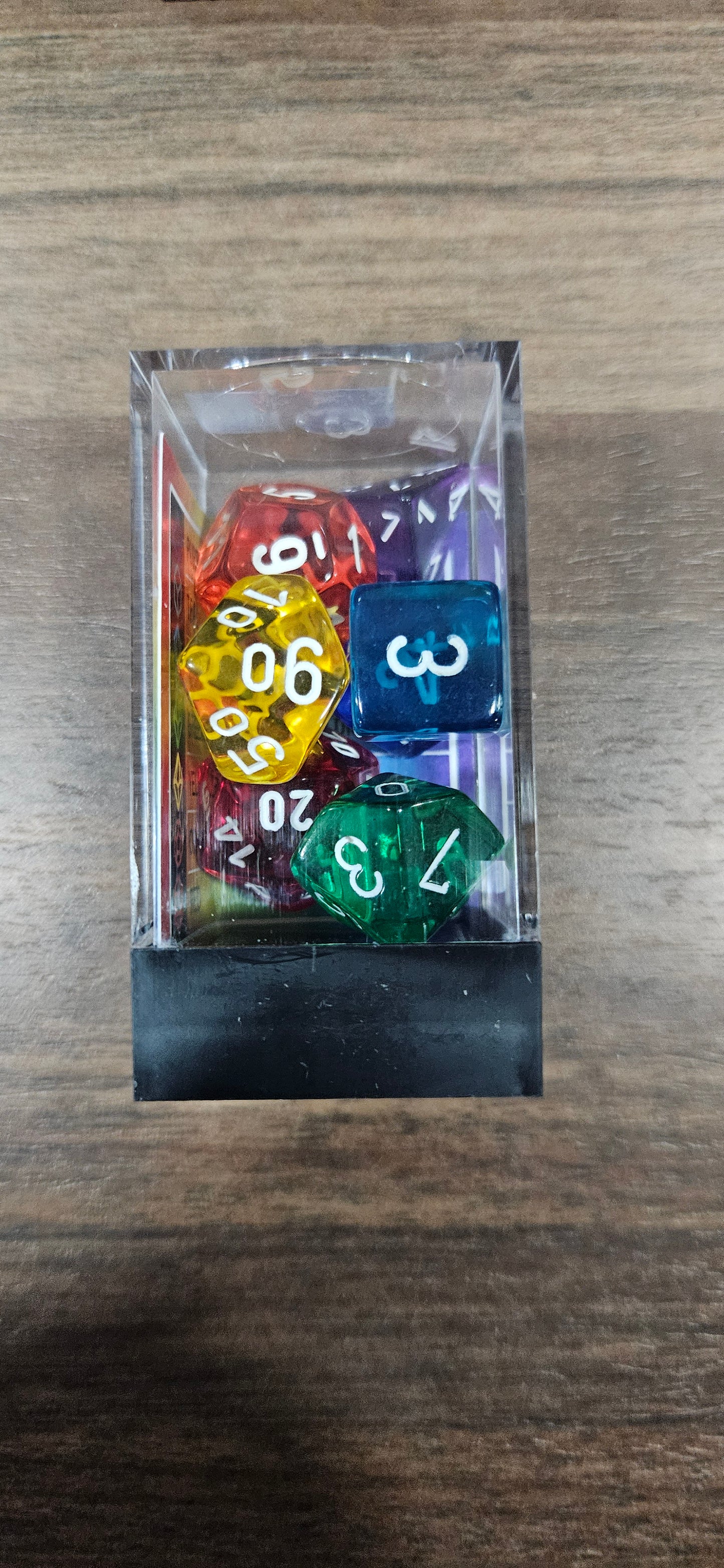 Multicolor Translucent 7-Die Set