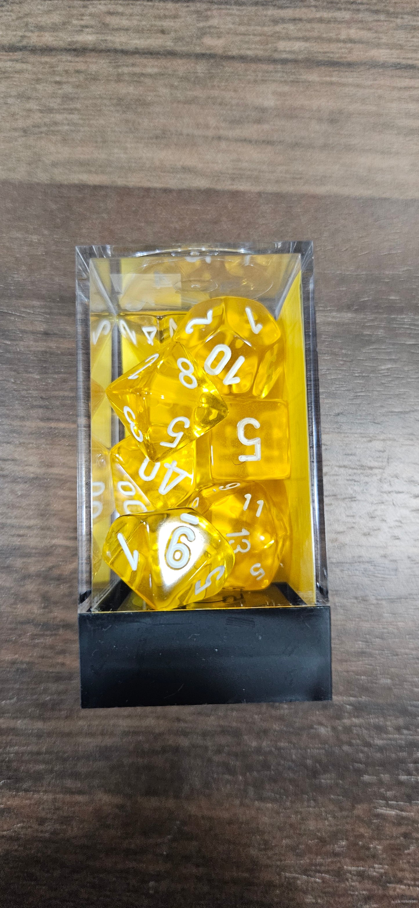 Yellow Translucent 7-Die Set