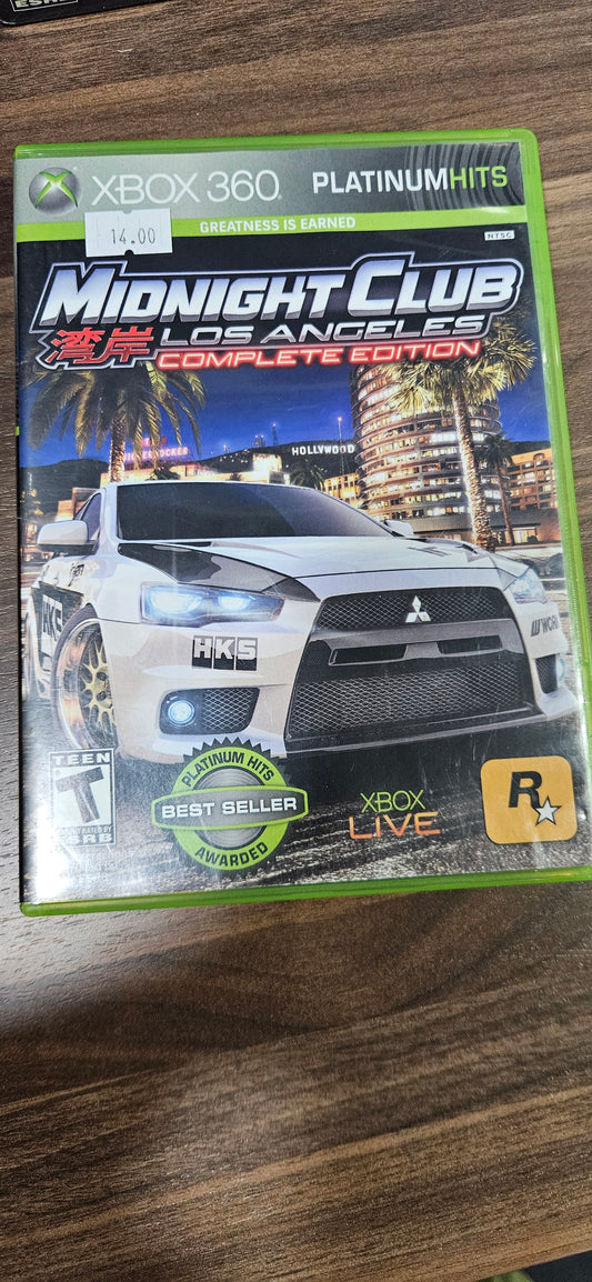 Midnight Club Los Angeles Complete Edition Platinum Hits