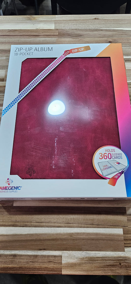 Gamegenics 18 Pocket Binder Red