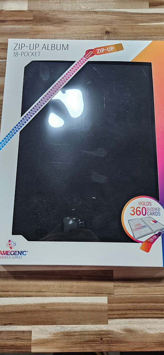 Gamegenics 18 Pocket Binder Black